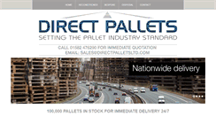 Desktop Screenshot of directpallets.com