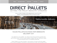 Tablet Screenshot of directpallets.com